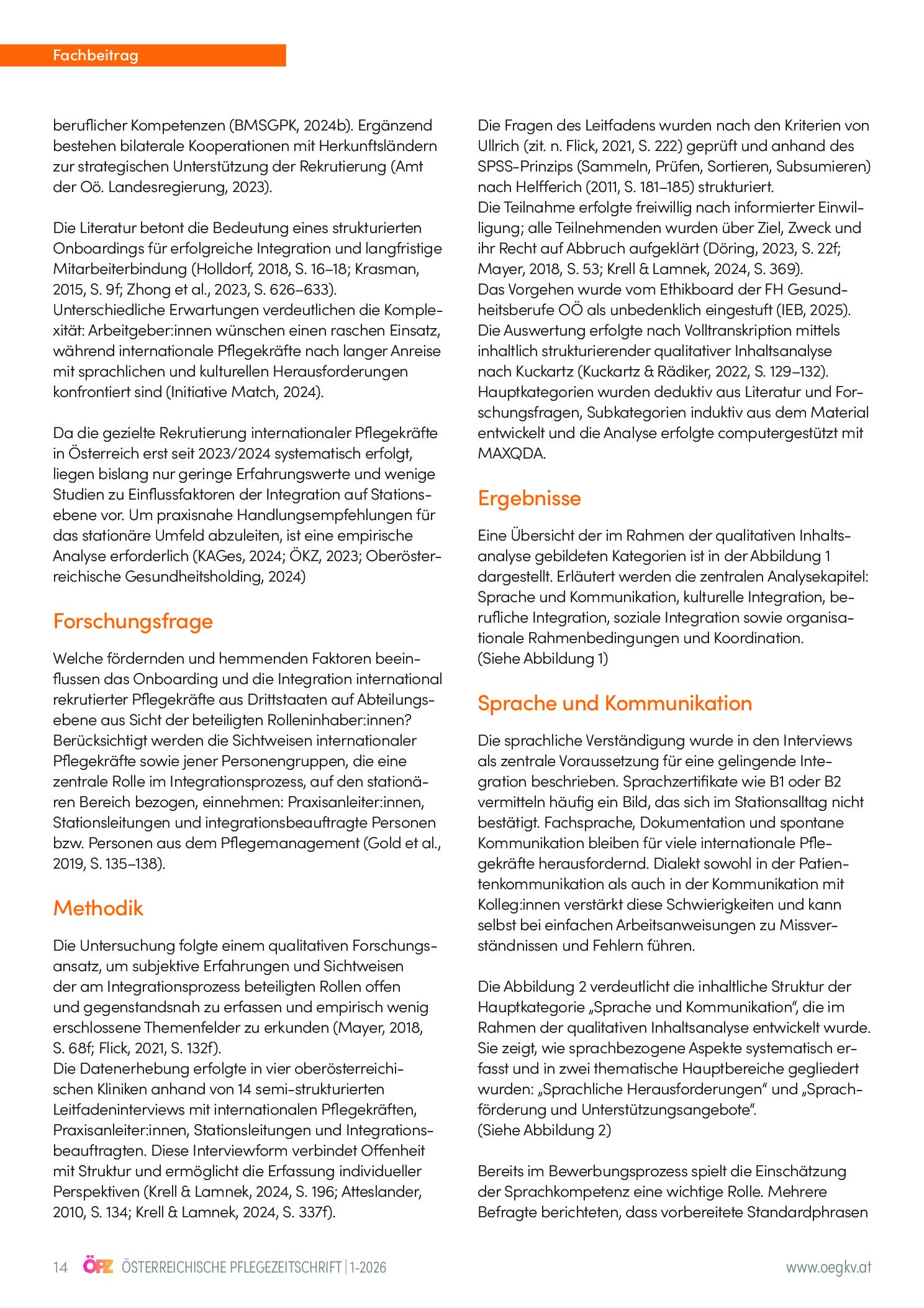 Vorschauseite 2: Integration international rekrutierter Pflegekräfte auf Abteilungsebene
