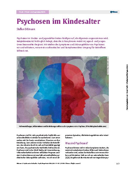 Vorschauseite 1: Psychosen im Kindesalter
