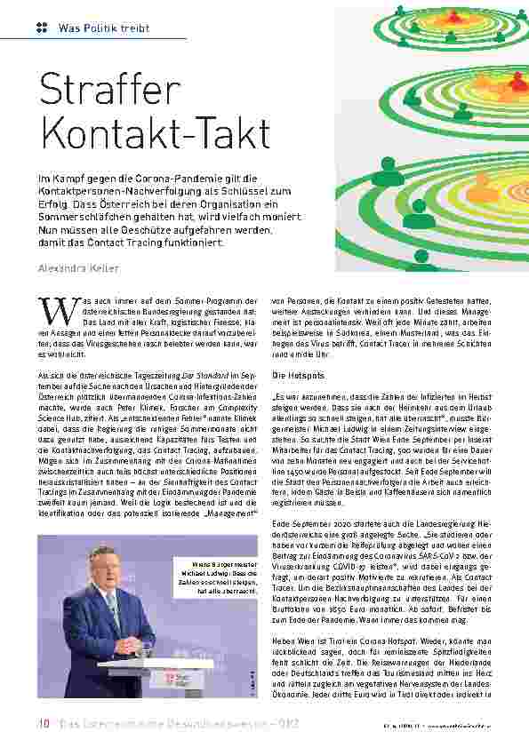 Vorschauseite 1: Straffer Kontakt-Takt.
