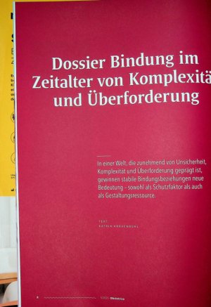 Vorschauseite 1: Dossier Bindung im Zeitalter von Komplexität und Überforderung