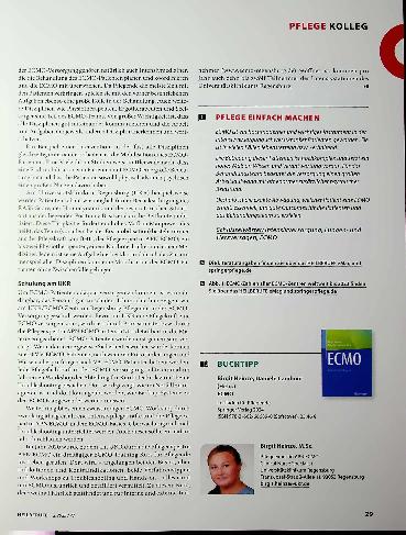 Vorschauseite 4: Hochmoderne Intensivpflege mit der ECMO