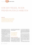 Vorschauseite 1: Von der Freude, in den frühen Hilfen zu arbeiten.