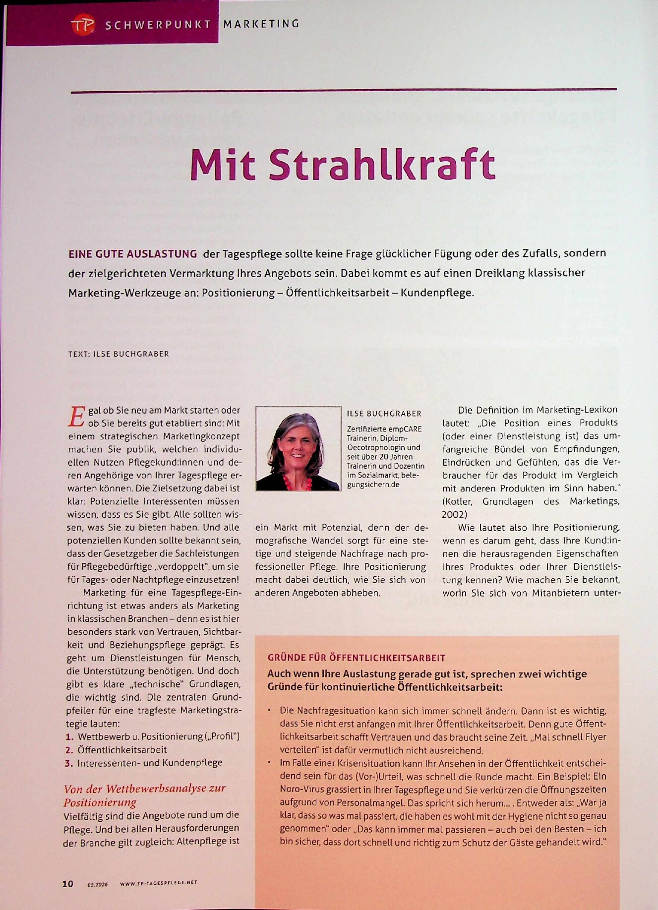 Vorschauseite 1: Mit Strahlkraft
