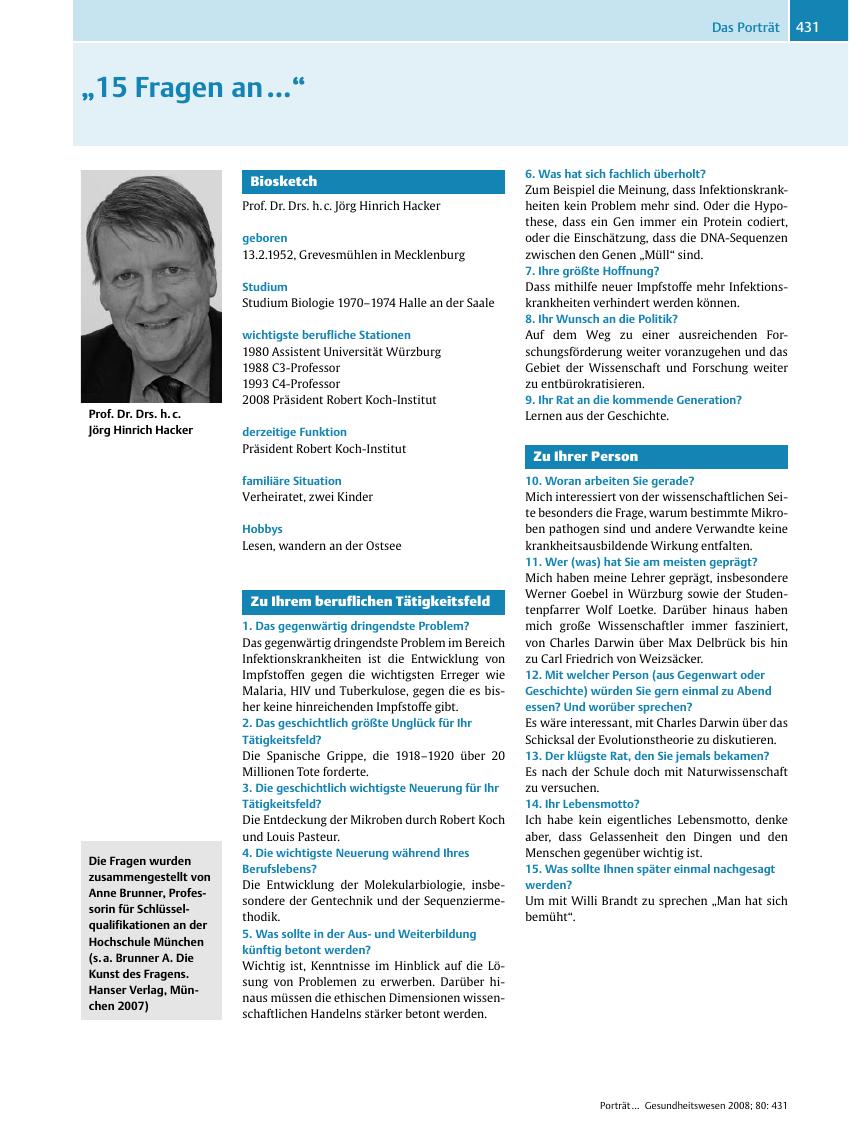 Vorschauseite 1: ?15 Fragen an???