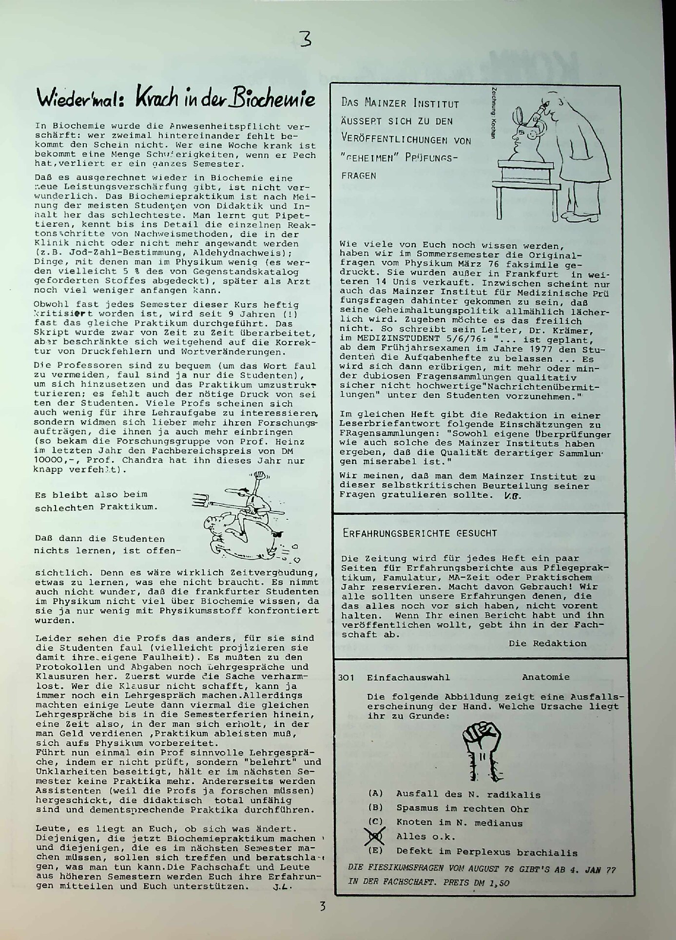 Vorschau: Wiedermal: Krach in der Biochemie
