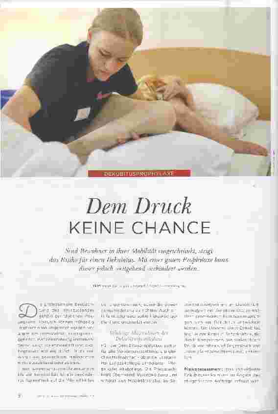 Vorschauseite 1: Dem Druck KEINE CHANCE The text is already correct.