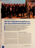 Vorschauseite 1: Die fünf Digitalisierungsthemen der Gesundheitswirtschaft 2022