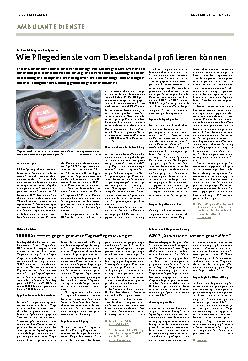 Vorschauseite 1: Wie Pflegedienste vom Dieselskandal profitieren können