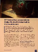 Vorschauseite 1: OT-Netze: Das unterschätzte Risiko für die IT-Sicherheit in Krankenhäusern