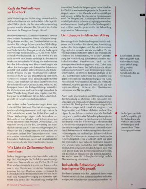 Vorschauseite 2: Sanfte Zellaktivierung Mit LED-Lichttherapie in die Zukunft