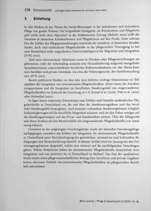 Vorschauseite 2: Ein normales Leben haben: Beweggründe von eingewanderten Pflegefachkräften für ein Arbeiten und Leben in Deutschland