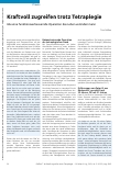 Vorschauseite 1: Kraftvoll zugreifen trotz Tetraplegie
