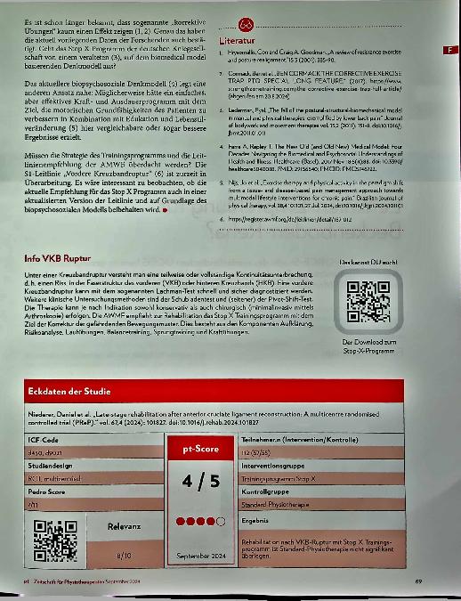 Vorschauseite 4: Leitlinienempfehlung für Beckenbodenreha?