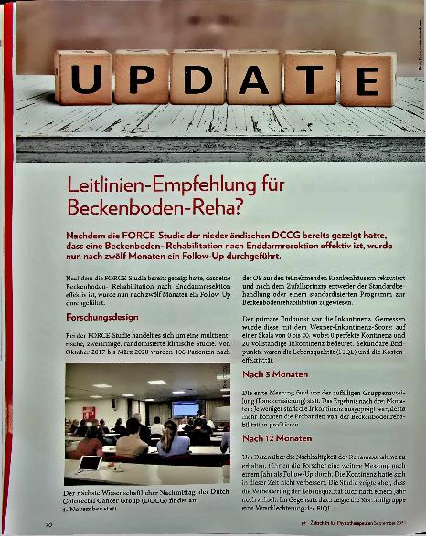 Vorschauseite 5: Leitlinienempfehlung für Beckenbodenreha?
