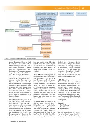 Vorschauseite 3: Naturgestützte Interventionen Ergänzung zu klassischen Methoden