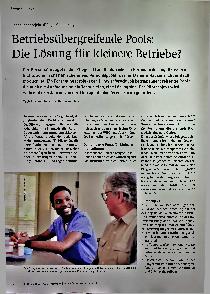 Vorschauseite 1: Betriebsübergreifende Pools: Die Lösung für kleinere Betriebe?