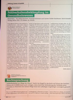 Vorschauseite 1: Fehlverhaltensbekämpfung im Gesundheitswesen