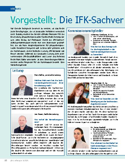 Vorschauseite 1: Vorgestellt: Die IFK-Sachverständigenkommission