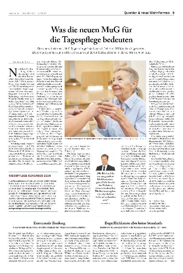 Vorschauseite 1: Was die neuen Maßnahmen und Gesetze für die Tagespflege bedeuten