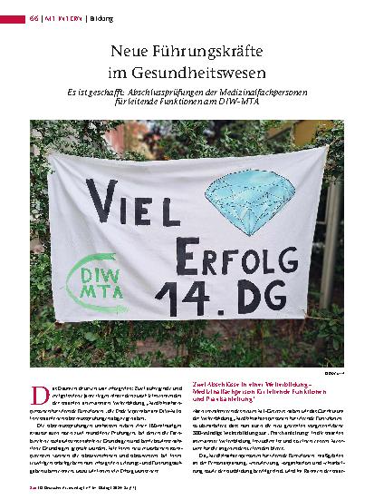Vorschauseite 1: Neue Führungskräfte im Gesundheitswesen