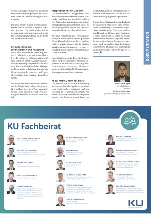 Vorschauseite 3: Dokumentationsflut im Krankenhaus. Wie Large Language Models Ärztinnen und Ärzten Freiräume verschaffen