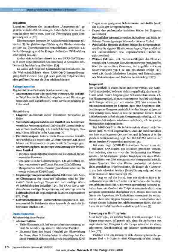 Vorschauseite 3: COVID-19: Welche Bedeutung haben Tröpfchen und Aerosole?