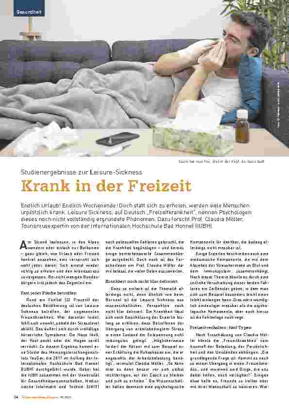 Vorschauseite 1: Krank in der Freizeit