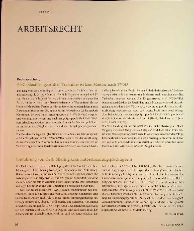Vorschauseite 1: Arbeitsrecht