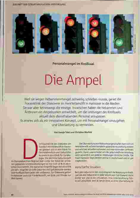 Vorschauseite 1: Personalmangel im Kreißsaal Die Ampel