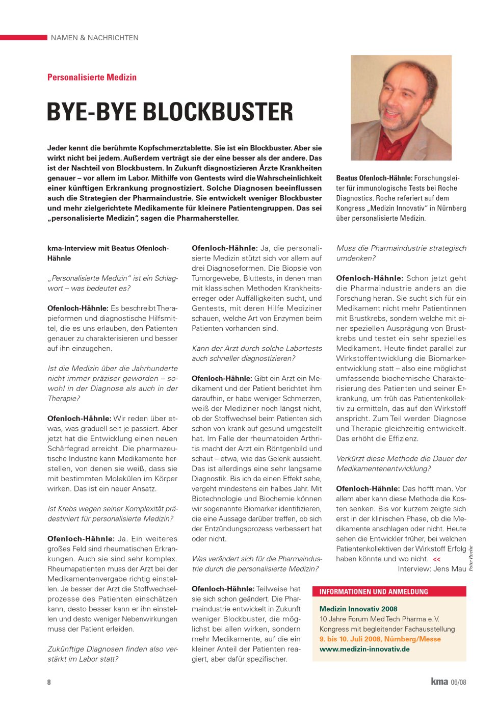 Vorschauseite 1: Bye-Bye Blockbuster