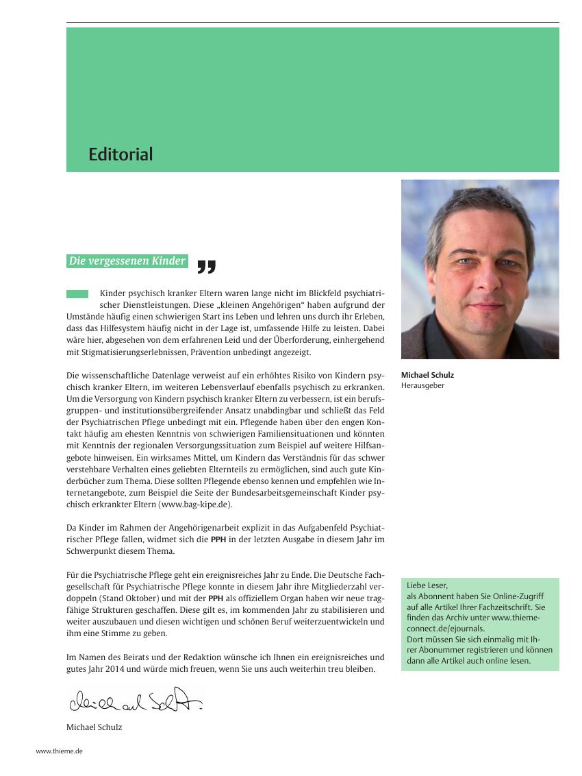 Vorschauseite 1: Editorial