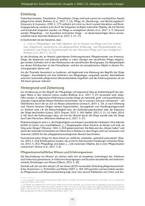 Vorschauseite 2: Was weißt du schon über Pflegedinge? Eine qualitative Studie zur Ist-Stand Analyse des Erfahrungswissens Pflegelernender im dritten Ausbildungsdrittel am Beispiel des Fixierpflast…