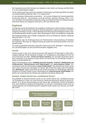 Vorschauseite 6: Was weißt du schon über Pflegedinge? Eine qualitative Studie zur Ist-Stand Analyse des Erfahrungswissens Pflegelernender im dritten Ausbildungsdrittel am Beispiel des Fixierpflast…