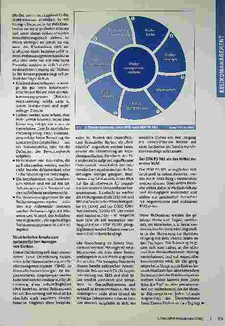 Vorschauseite 2: Betriebswirtschaftliche Risiken mit System managen: Ein praxisnaher Beitrag, wie sich Krankenhäuser in Deutschland besser aufstellen können.