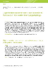 Vorschauseite 1: Digitale Reminiszenzarbeit - eine explorative Fallstudie in der stationären Langzeitpflege