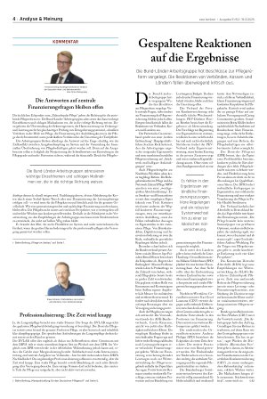 Vorschauseite 1: Gespaltene Reaktionen auf die Ergebnisse