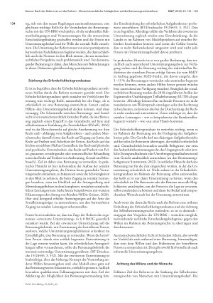Vorschauseite 3: Nach der Reform ist vor der Reform – Menschenrechtliche Schlaglichter auf die Betreuungsrechtsreform1