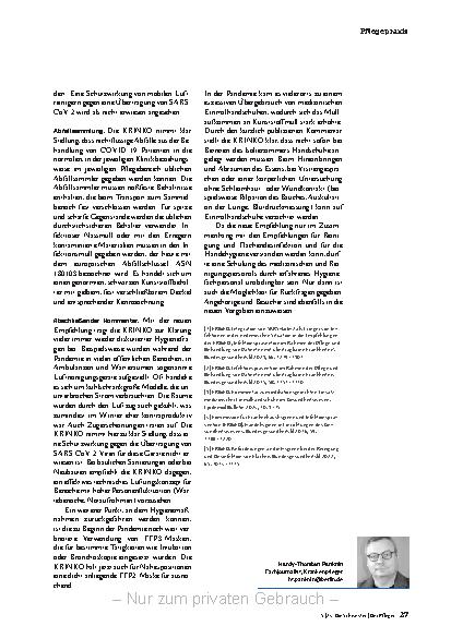 Vorschauseite 4: Hygieneregeln für die endemische Phase