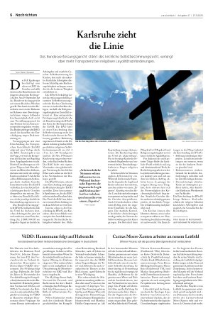 Vorschauseite 1: Karlsruhe zieht die Linie