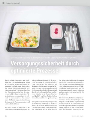 Vorschauseite 1: Versorgungssicherheit durch optimierte Prozesse