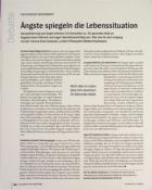 Vorschauseite 1: Ängste spiegeln die Lebenssituation.