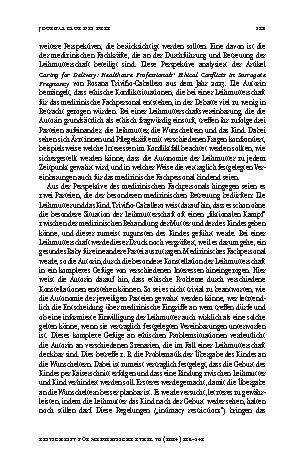 Vorschauseite 5: Ethische Perspektiven auf Leihmutterschaft