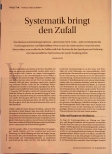 Vorschauseite 1: Systematik bringt den Zufall.