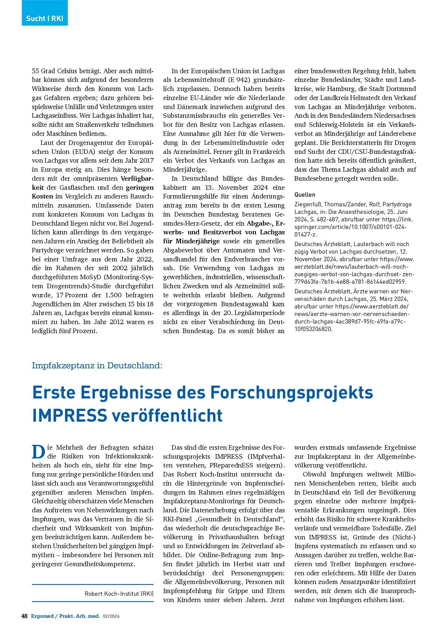 Vorschauseite 2: Zum Einsatz von Lachgas als Rauschmittel