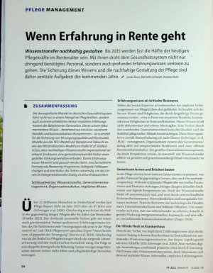 Vorschauseite 1: Wenn Erfahrung in Rente geht