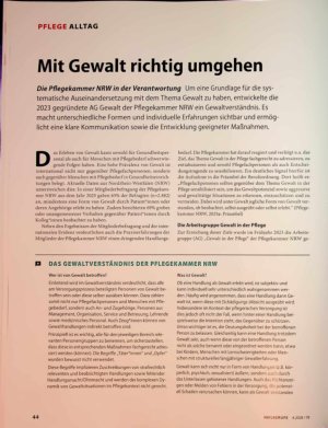 Vorschauseite 1: Mit Gewalt richtig umgehen