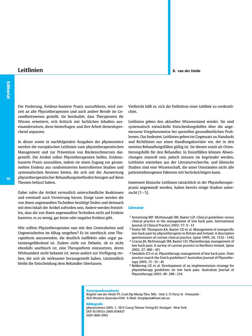 Vorschauseite 1: Leitlinien