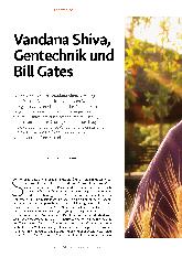 Vorschauseite 1: Vandana Shiva, Gentechnik und Bill Gates