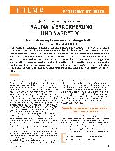 Vorschauseite 1: Trauma, Verkörperung und Narrativ: Die Rehistorisierung traumatisierender Lebensgeschichten auf individueller und sozialer Ebene.