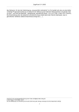 Vorschauseite 3: Zur Unterbringung – §§ 23, 312 Nr. 4, 333 FamFG; § 8 Abs. 1 PsychHG-SH